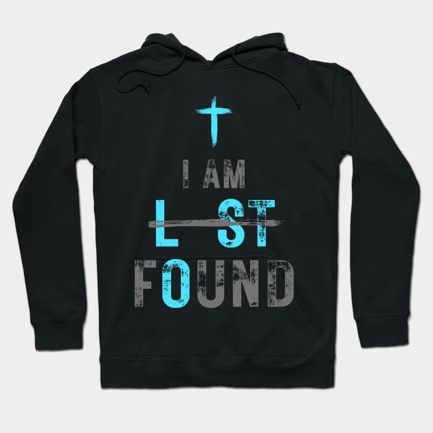 I Am Found, Christian Typography Hoodie by Wanderlust Creative Lab